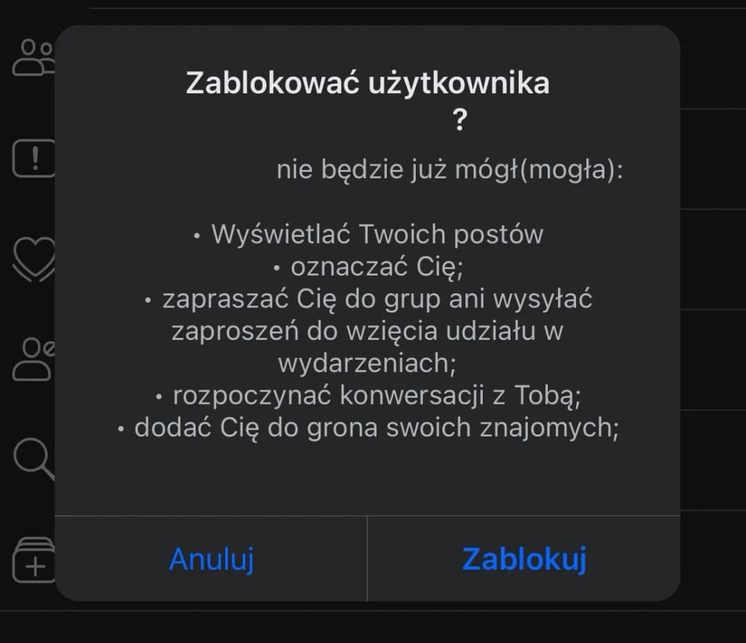 Jak zablokować kogoś na Messengerze - informacje dla użytkowników